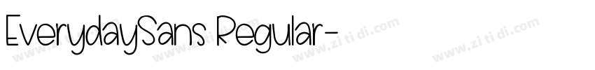 EverydaySans Regular字体转换